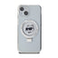 Karl Lagerfeld Ring Stand Choupette Head MagSafe – dėklas iPhone 15 telefonui (baltas)