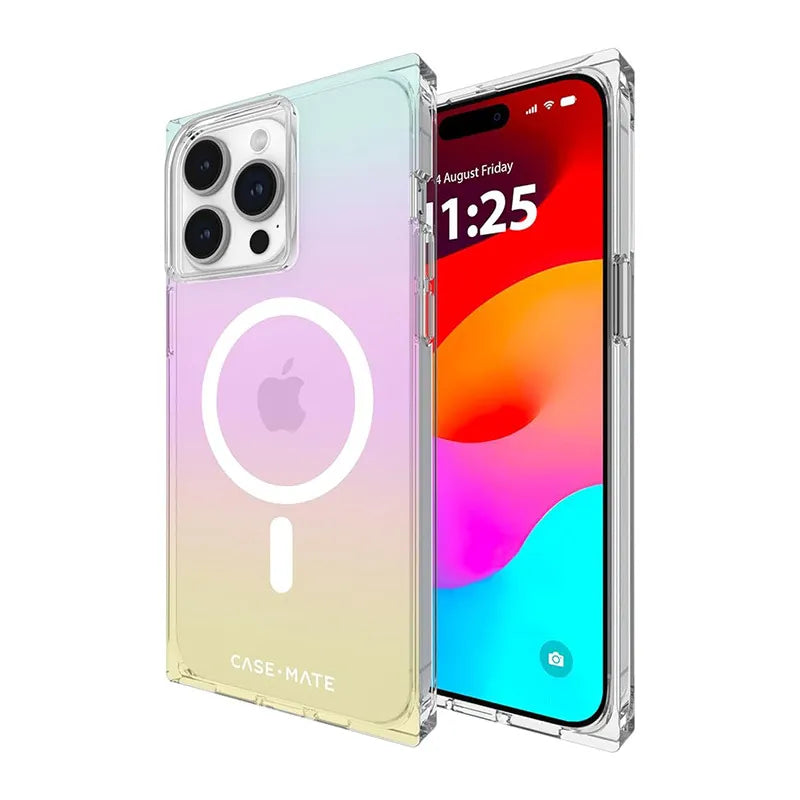 Case-Mate BLOX MagSafe – dėklas, skirtas iPhone 15 Pro Max (Rainbow Frosting)