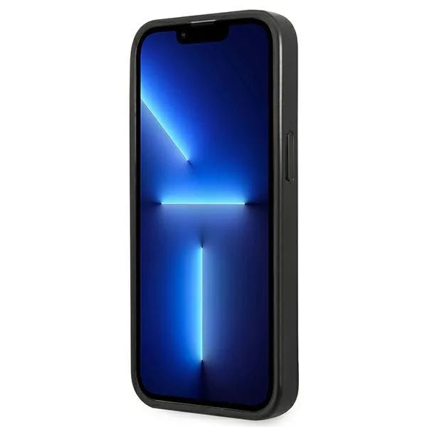 Karl Lagerfeld Perforated Allover – dėklas iPhone 13 Pro Max telefonui (juodas)