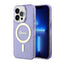 Guess Glitter Gold MagSafe – dėklas iPhone 14 Pro telefonui (violetinis)