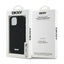 DKNY 3D Rubber Repeat Pattern – Dėklas iPhone 15 / 14 / 13 (juodas)