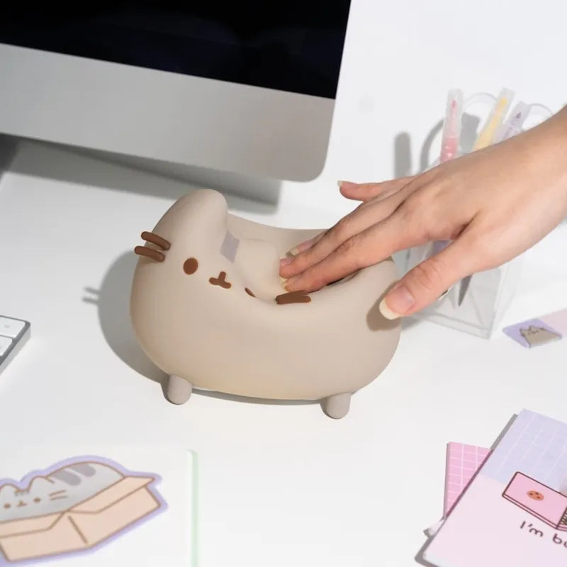 Pusheen – minkšta silikoninė LED naktinė lemputė vaikams su reguliuojamu ryškumu