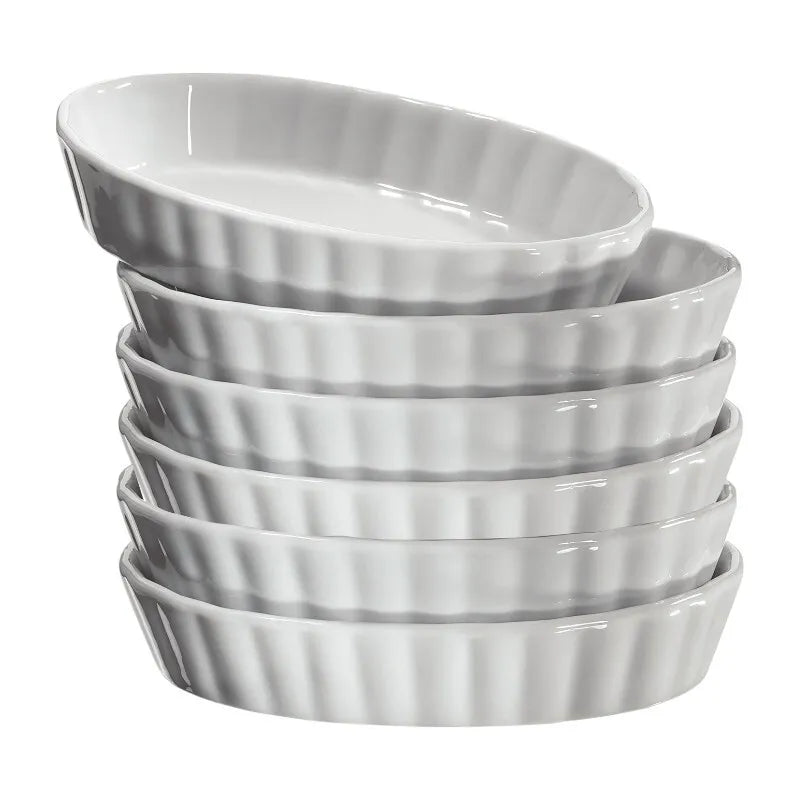 Küchenprofi Burgundy – Porcelianinis crème brûlée indelis 14x8,5x2,5 cm, 6 vnt. rinkinys