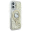 Hello Kitty Liquid Glitter Fever MagSafe – Dėklas iPhone 16 (baltas/auksinis)