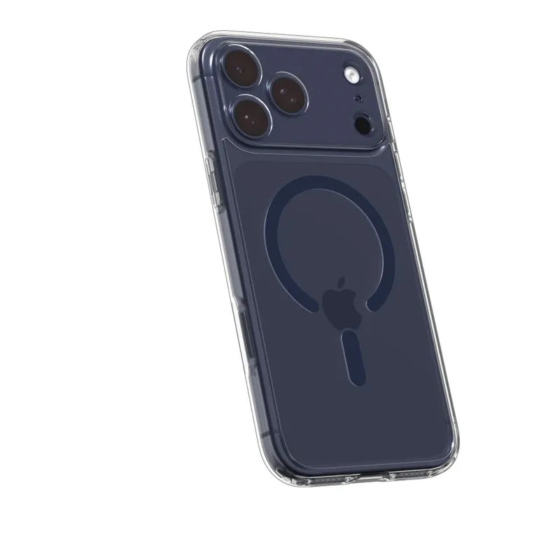 Spigen Ultra Hybrid Mag MagSafe – dėklas iPhone 17 Pro (skaidrus / tamsiai mėlynas)
