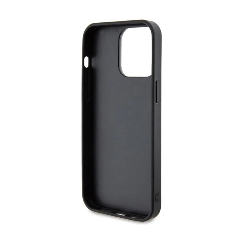 Guess Rhinestone Metal Logo – dėklas iPhone 15 Pro (geltonas)