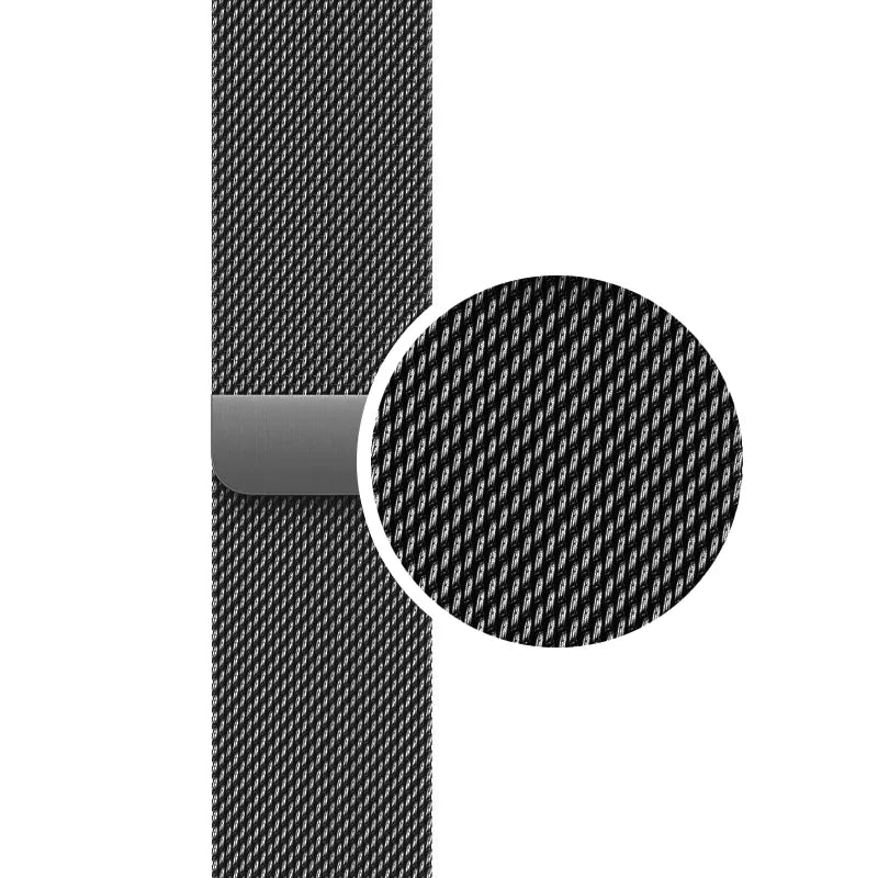 Crong Milano Steel – nerūdijančio plieno dirželis Apple Watch 38/40/41/42 mm (grafito spalvos)