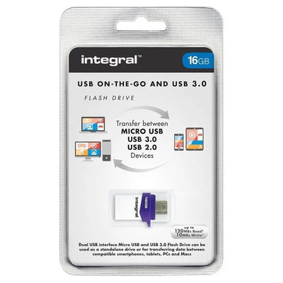 Integral Micro Fusion USB atmintinė, 16 GB