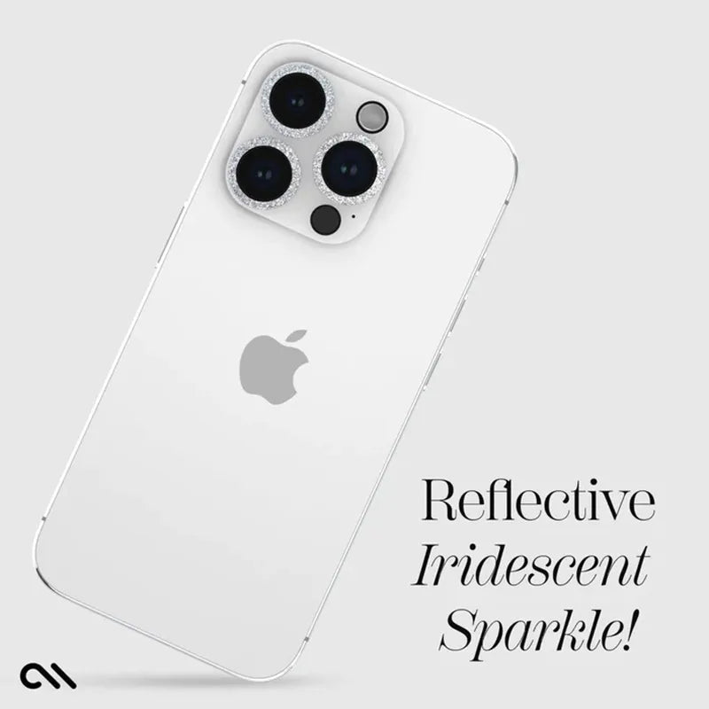 Case-Mate Sparkle objektyvo apsauga - apsauginis stiklas, skirtas iPhone 15 Pro / iPhone 15 Pro Max kamerai (Twinkle)