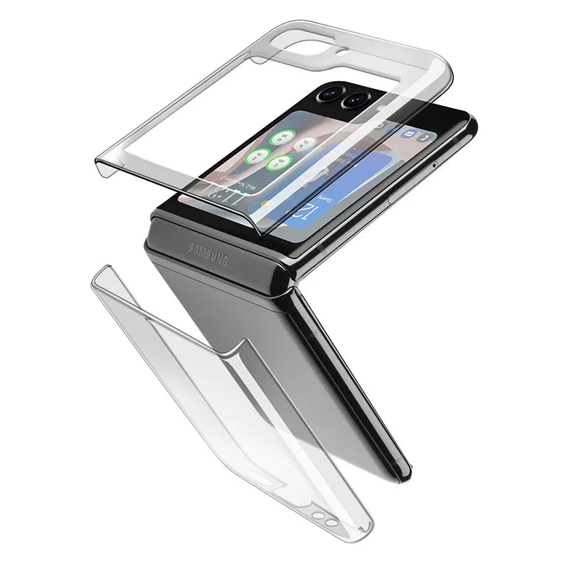 Cellularline Clear Case – Samsung Galaxy Z Flip 5 dėklas (skaidrus)