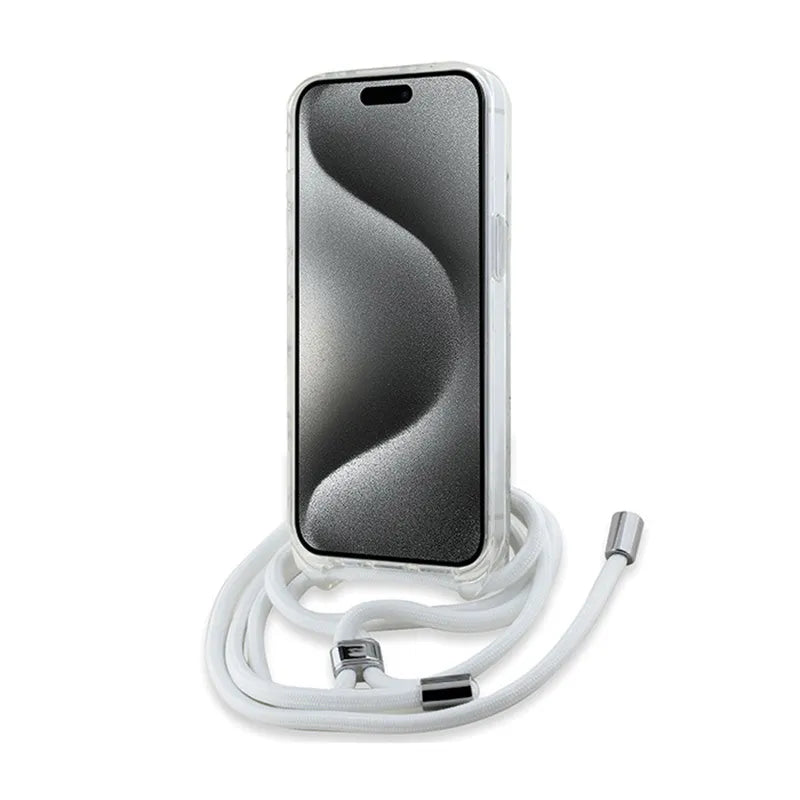 Karl Lagerfeld Crossbody IML Karl Head MagSafe - iPhone 15 / 14 / 13 dėklas (skaidrus)