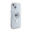 Karl Lagerfeld Ring Stand Choupette Head MagSafe – dėklas iPhone 15 telefonui (baltas)