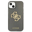 Guess Glitter 4G Big Logo dėklas iPhone 13 mini (juodas)