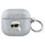 Karl Lagerfeld Monogram Karl Head – AirPods 4 dėklas (sidabrinis)