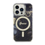 Guess Golden Marble MagSafe – Dėklas, skirtas iPhone 14 Pro Max (juodas)