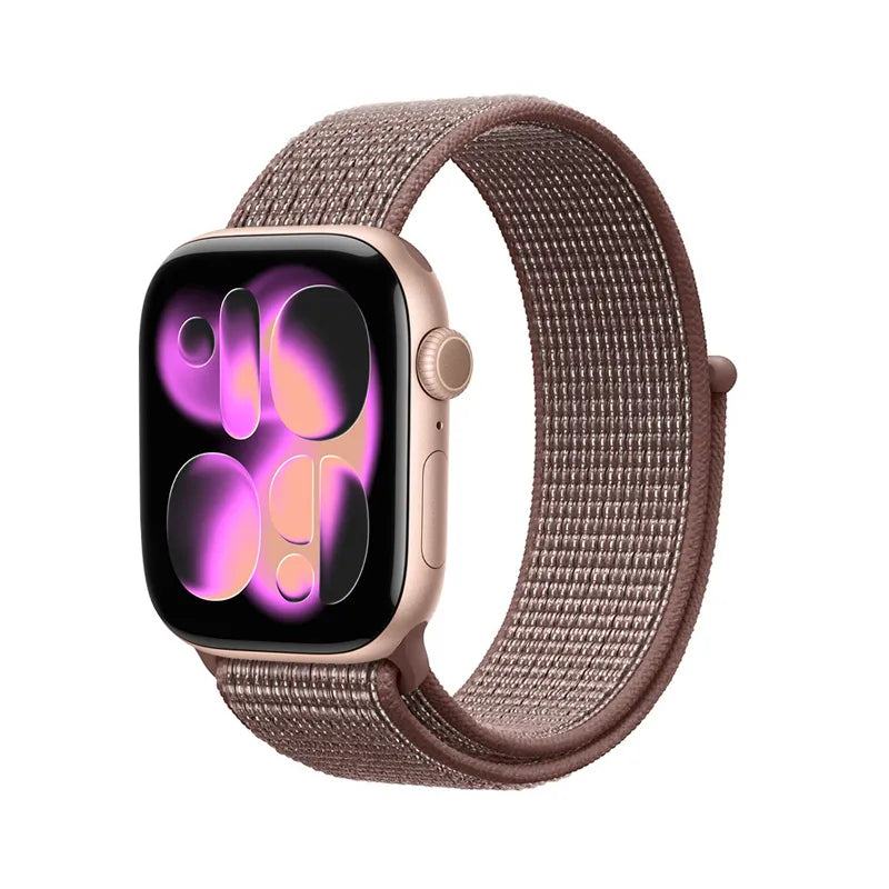 Crong Nylon – Sportinė apyrankė „Apple Watch“ 38/40/41/42 mm (Smokey Mauve)