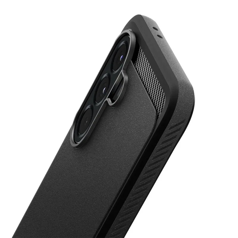 Spigen Rugged Armor - Dėklas Samsung Galaxy A56 5G (Matine juoda)