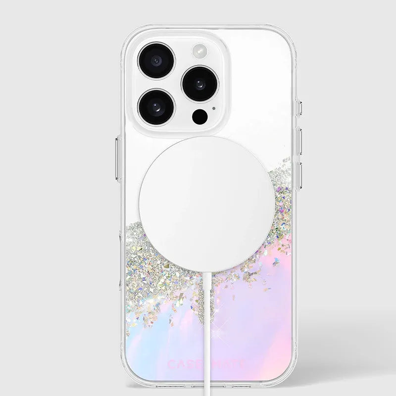 Case-Mate Karat MagSafe – dėklas iPhone 16 Pro (holografinis „Soap Bubble“)