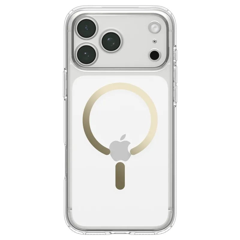 Spigen Ultra Hybrid Mag MagSafe – dėklas, skirtas iPhone 18 Pro Max / 17 Pro Max (skaidrus / auksinis)