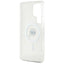 Karl Lagerfeld Button Karl Head Printed Logo MagSafe – dėklas Samsung Galaxy S25 Ultra (baltas)