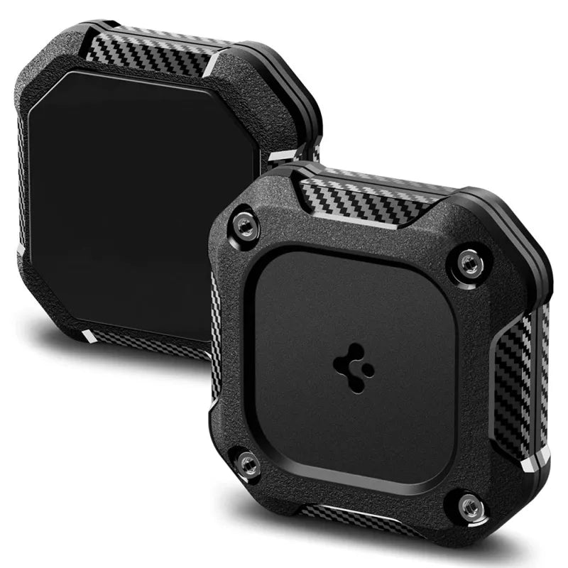 Spigen Tough Armor 4 pakuotė – dėklas Apple AirTag 1 / 2 (juodas) (4 vnt.)