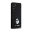 Karl Lagerfeld Silicone Choupette Metal Pin – dėklas Samsung Galaxy S24+ (juodas)