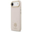 Guess Grained Strass Logo MagSafe – Dėklas iPhone Air (rožinis)
