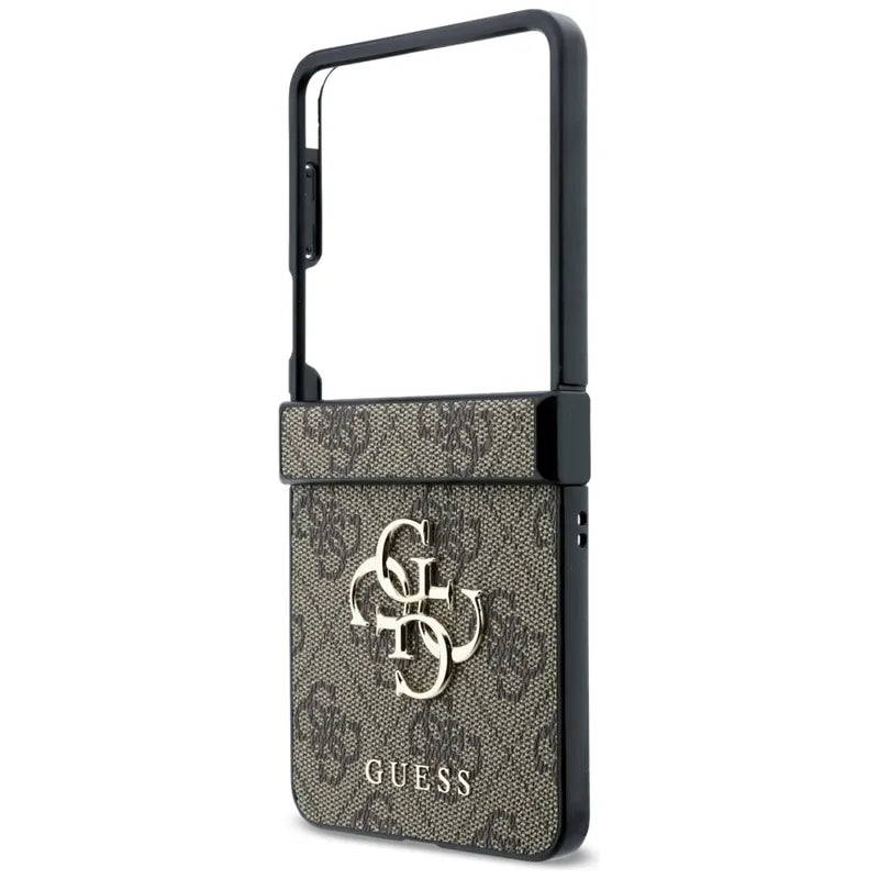 Guess Big 4G Logo – dėklas Samsung Galaxy Z Flip 8 (rudos spalvos)