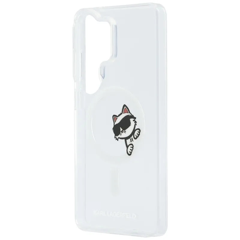 Karl Lagerfeld IML Peekaboo Choupette MagSafe – Samsung Galaxy S26 Ultra dėklas (skaidrus)
