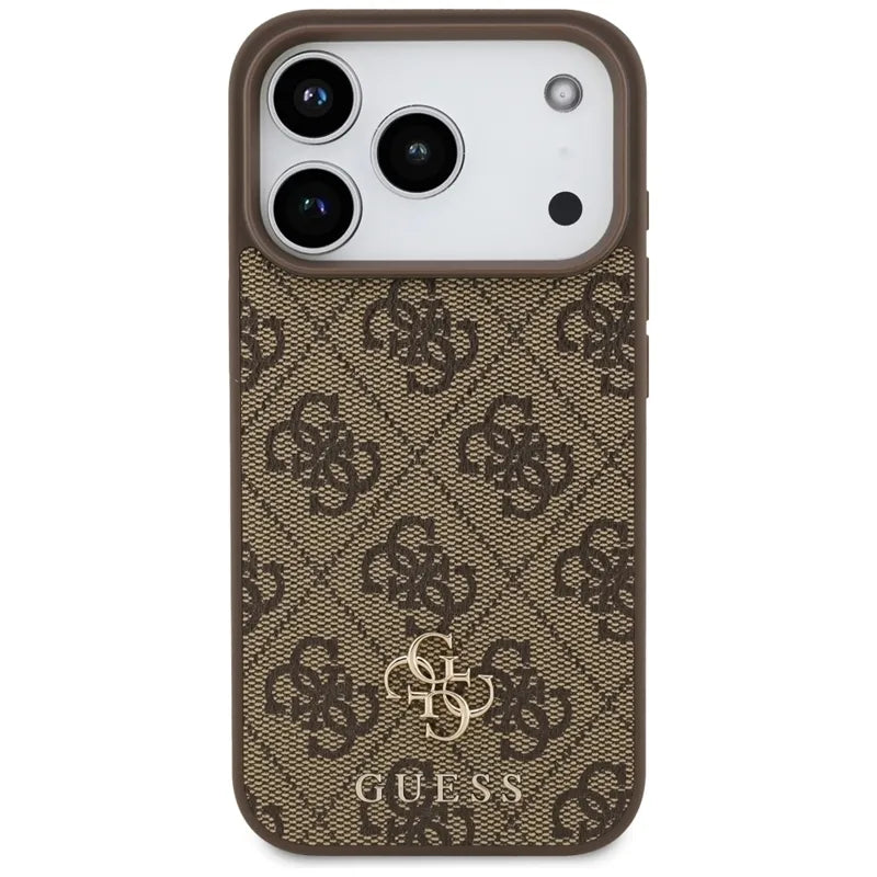 Guess 4G Small 4G ir Classic MagSafe - Dėklas iPhone 17 Pro (ruda)