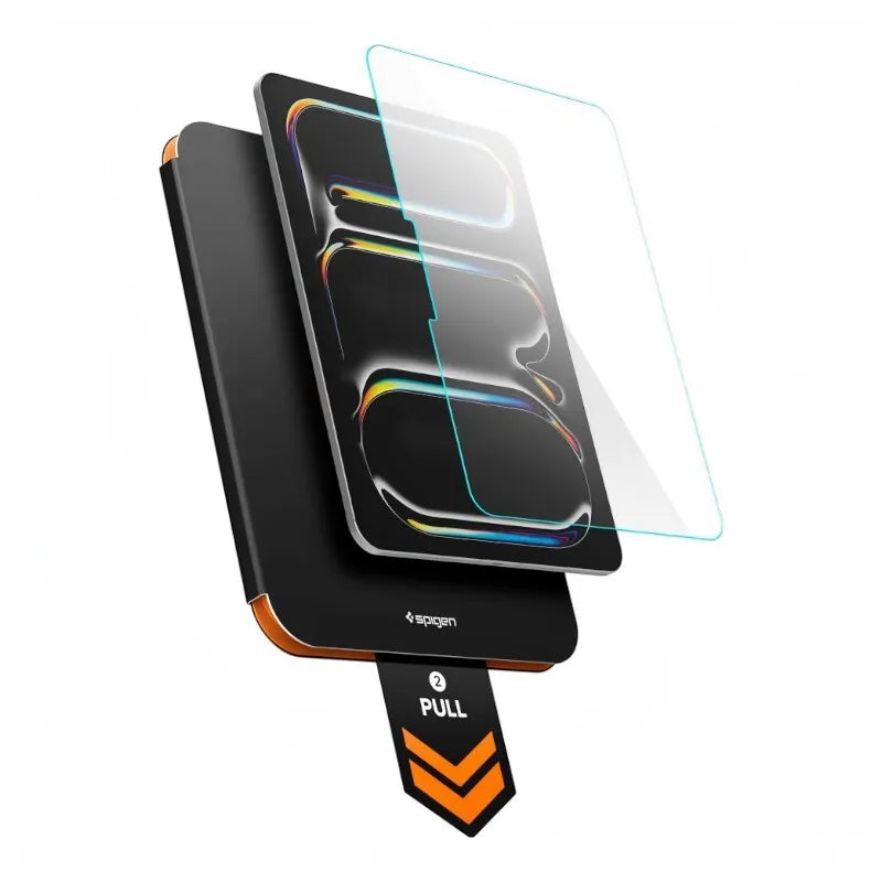 Spigen ALM Glas.tR T – grūdintas stiklas Apple iPad Pro 11" (2025 m. / 2024 m.) (skaidrus)