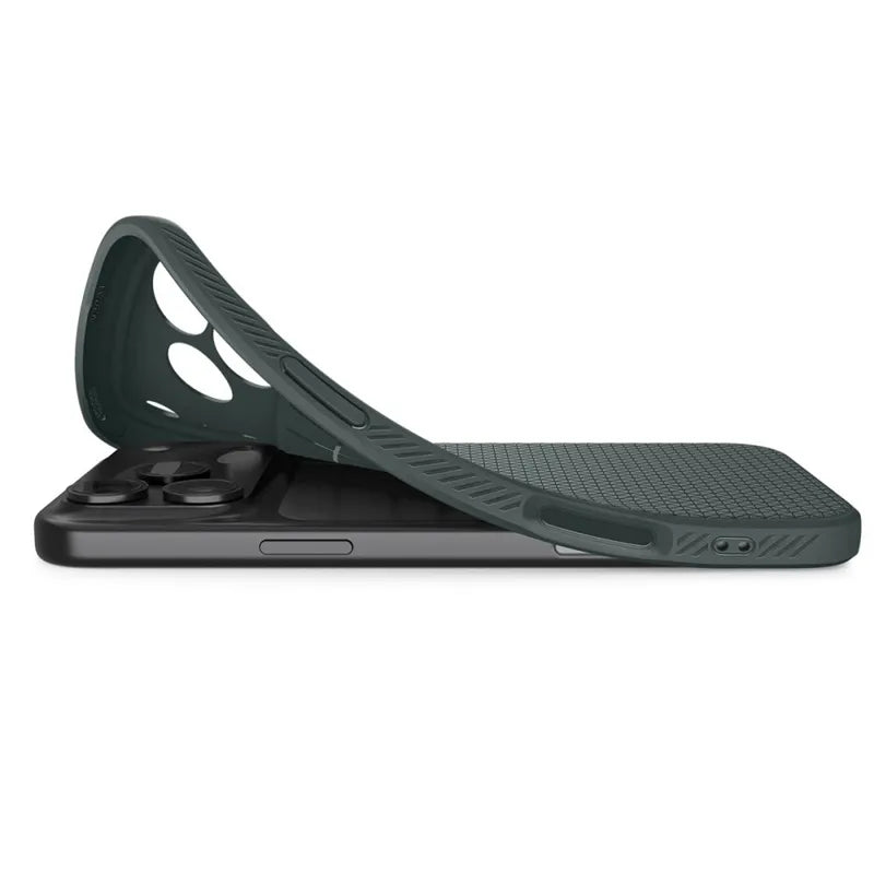 Spigen Liquid Air – dėklas, skirtas iPhone 17 Pro Max (Abyss Green)