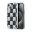 DKNY IML Checkered Mono Pattern – dėklas iPhone 15 / 14 / 13 (juodas)