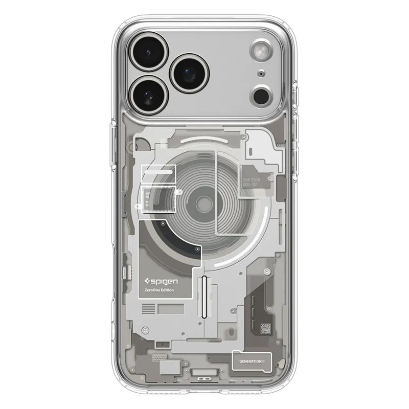 Spigen Ultra Hybrid Mag MagSafe - dėklas iPhone 17 Pro (Zero One Natural Titanium)