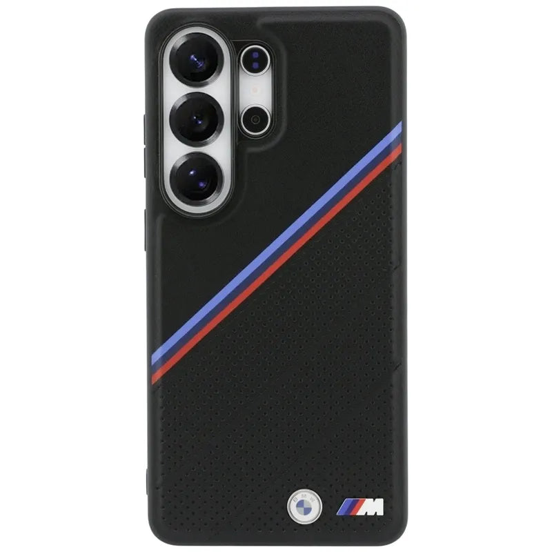 BMW Tricolor Metal Logo MagSafe – Samsung Galaxy S26 Ultra dėklas (juodas)