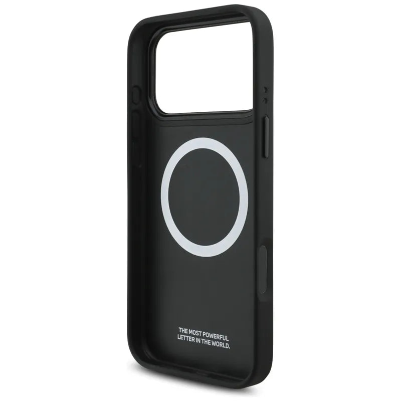BMW M Perforated Stripe Logo MagSafe - iPhone 17 Pro Max dėklas (raudonas)