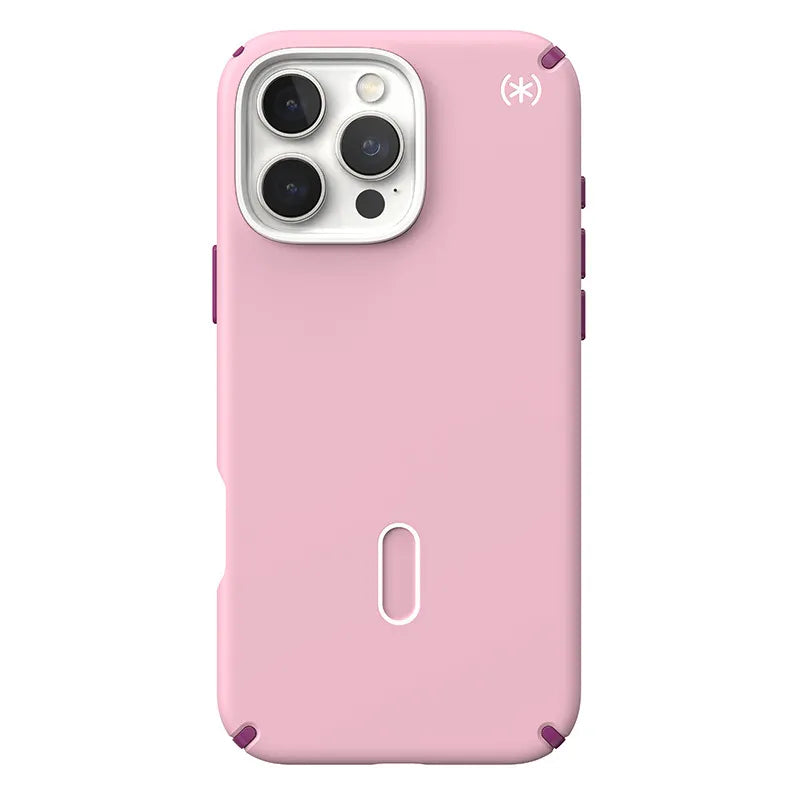 Speck Presidio2 Pro ClickLock & MagSafe dėklas - iPhone 16 Pro Max (Wednesday Pink / Boysenberry Purple / White)