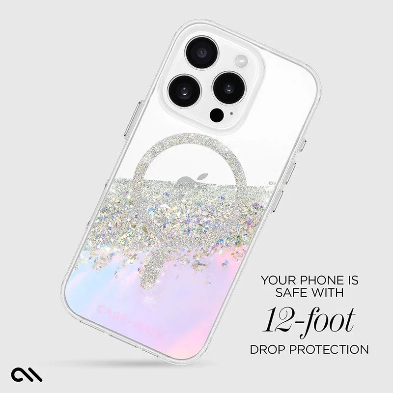 Case-Mate Karat MagSafe – dėklas iPhone 16 Pro (holografinis „Soap Bubble“)