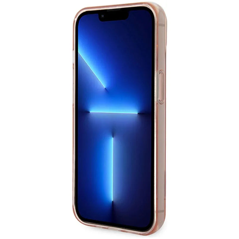 Guess Translucent – dėklas iPhone 14 Plus (rožinis)