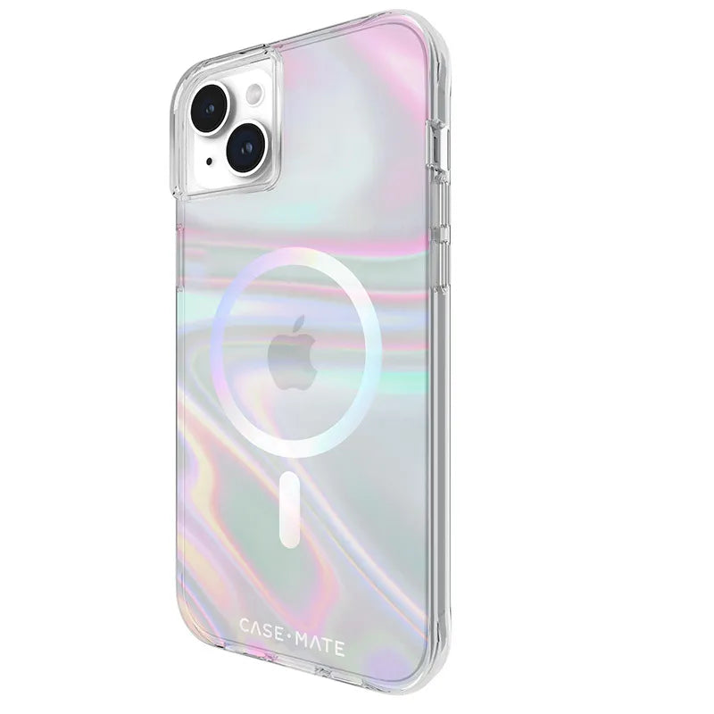 Case-Mate Soap Bubble MagSafe - dėklas iPhone 15 Plus (vaivorykštinis)