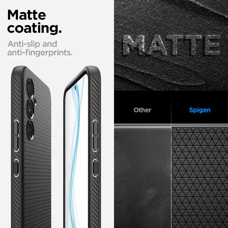 Spigen Liquid Air – dėklas Samsung Galaxy A54 5G (juodas)