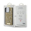 Guess Rhinestone Metal Logo – dėklas iPhone 15 Pro (geltonas)