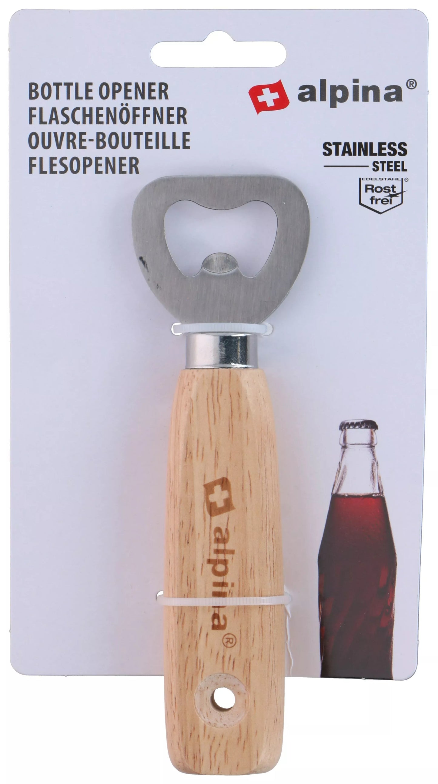 Alpina butelių atidarytuvas su ergonomine rankena 871125206788