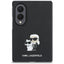 Karl Lagerfeld Saffiano Karl & Choupette Pin - Samsung Galaxy Z Fold 8 dėklas (juodas)