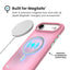 Speck Presidio Lux MagSafe - iPhone Air dėklas (Ibis Pink / Dark Ibis / Kanon Green)