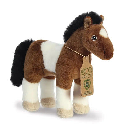 Eco Nation – Pliušinis žaislas / minkštas žaislas „Paint Horse“, 23 cm, ekologiškas