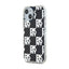 DKNY IML Checkered Mono Pattern – dėklas iPhone 15 / 14 / 13 (juodas)