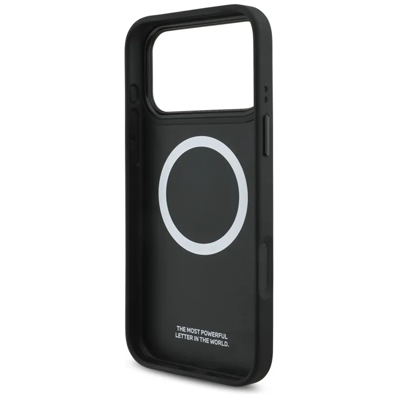 BMW M Quilted Logo MagSafe – iPhone 17 Pro Max dėklas (mėlynas)