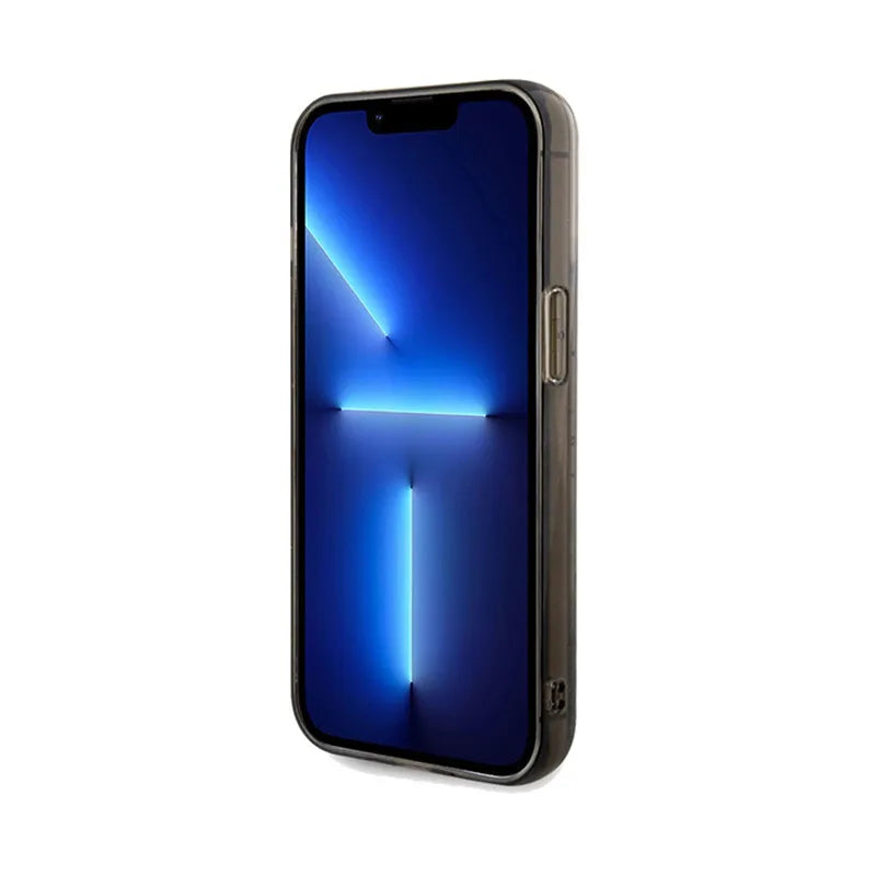 Karl Lagerfeld Liquid Glitter Choupette – dėklas iPhone 13 Pro (skaidrus)