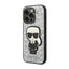 Karl Lagerfeld Glitter Flakes Ikonik – dėklas iPhone 14 Pro Max (sidabrinis)